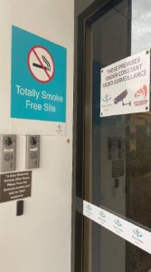 Afterhours at Outpatients access, ring the bell